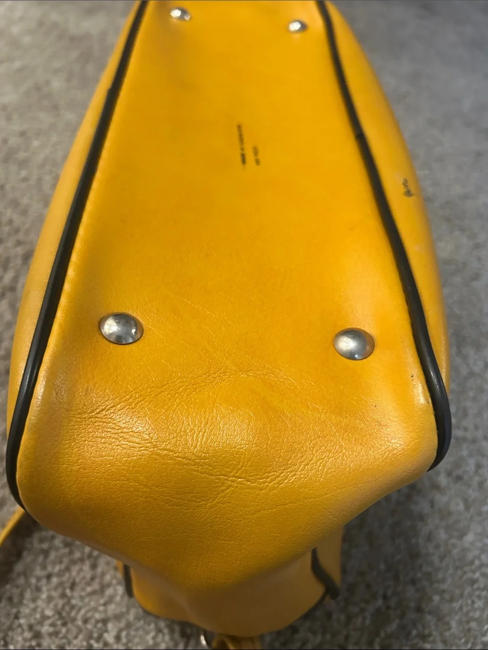 VINTAGE 70s Adidas Yugoslavia Sports Duffel Bag Mustard Yellow Rare ART 4031